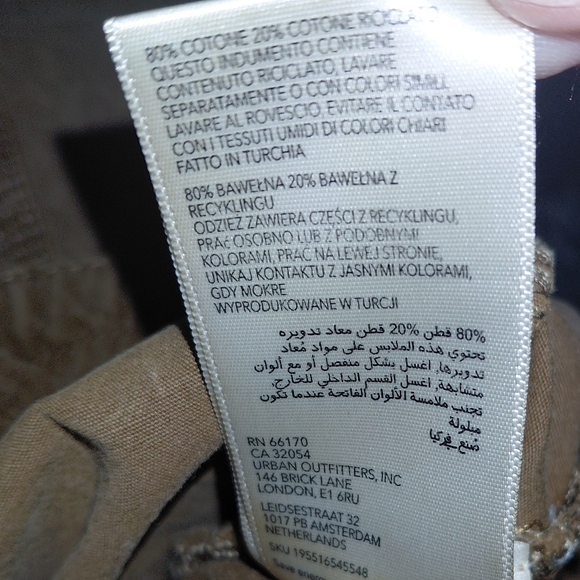 BDG Urban Outfitters Camel Cargo Pants Small Y2K Baggy Gorpcore Tan - Picture 14 of 15